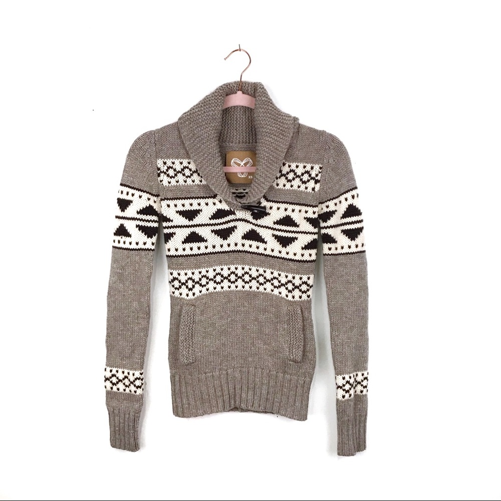 Arizia TNA Cowichan Wool Sweater Size XS